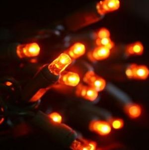 LED-Minilichterkette orange (20)